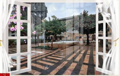 File tranh trang trí File tranh gốc cửa sổ 3D CS2199 (tải file gốc)