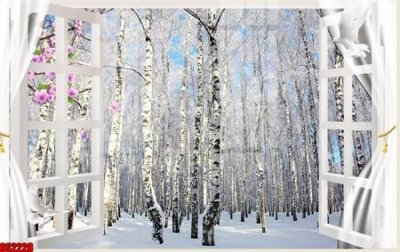 File in ấn File tranh gốc cửa sổ 3D CS2228 chuyên nghiệp