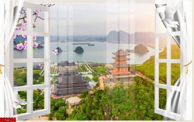 File tranh File tranh gốc cửa sổ 3D CS2244 (gốc) chủ đề động vật