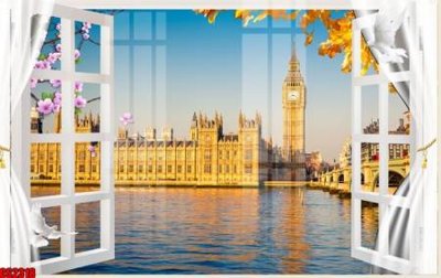 File tranh gốc PSD File tranh gốc cửa sổ 3D CS2318 còn nguyên layer