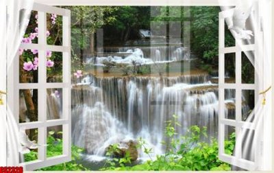 File in trần File tranh gốc cửa sổ 3D CS2326 (bản gốc) hoa văn