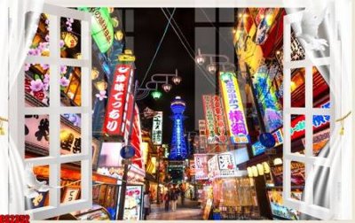 File PSD in ấn File tranh gốc cửa sổ 3D CS2352 (chất lượng cao)