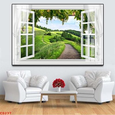 Download file tranh PSD File gốc cửa sổ 3D CS237 để chỉnh sửa