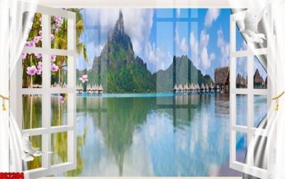 File tranh File tranh gốc cửa sổ 3D CS2384 (bản gốc) trang trí văn phòng