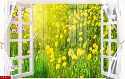 Tải file File tranh gốc cửa sổ 3D CS2390 (PSD) cho in tranh 3D