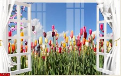 File tranh File tranh gốc cửa sổ 3D CS2397 (gốc) chủ đề con người