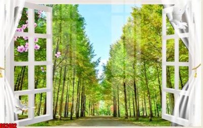 Tải file gốc File tranh gốc cửa sổ 3D CS2462 (in khổ lớn) không vỡ