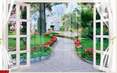 File PSD in ấn File tranh gốc cửa sổ 3D CS2517 (chất lượng cao)