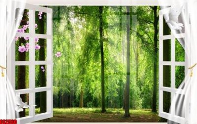 File ảnh File tranh gốc cửa sổ 3D CS2560 (gốc) in biển hiệu