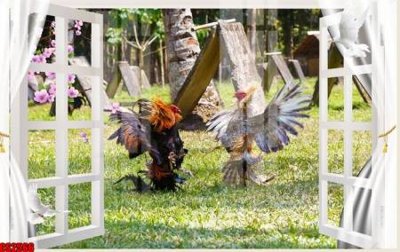 File in trần File tranh gốc cửa sổ 3D CS2566 (file gốc) phong thủy