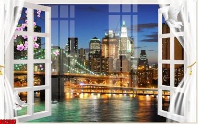 Tải file File tranh gốc cửa sổ 3D CS2567 (PSD) cho in ấn quảng cáo