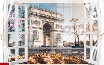 File ảnh File tranh gốc cửa sổ 3D CS2584 (gốc) dùng in Pano