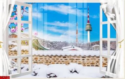 File ảnh gốc File tranh gốc cửa sổ 3D CS2611 (chuyên in mica)