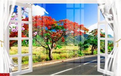 File gốc File tranh gốc cửa sổ 3D CS2612 (in 3D) cho trang trí