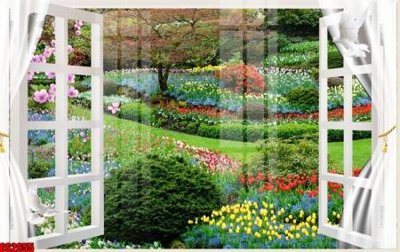 File gốc in mica File tranh gốc cửa sổ 3D CS2655 chất lượng