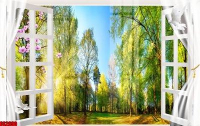 File in ấn cao cấp File tranh gốc cửa sổ 3D CS2690 (file gốc)