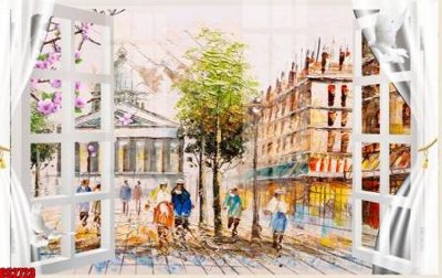 File gốc File tranh gốc cửa sổ 3D CS2723 (dành cho quảng cáo)