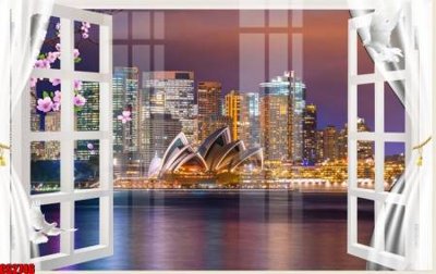 File tranh File tranh gốc cửa sổ 3D CS2746 (ảnh gốc) cho in ấn kỹ thuật số