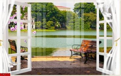 File ảnh File tranh gốc cửa sổ 3D CS2806 (gốc) dùng in Pano