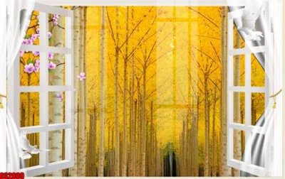 File in trần File tranh gốc cửa sổ 3D CS2809 (bản gốc) phong cảnh