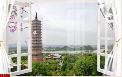 Tệp tin gốc File tranh gốc cửa sổ 3D CS2835 (dùng cho in ấn) chuyên nghiệp