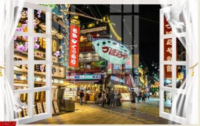 File tranh File tranh gốc cửa sổ 3D CS2857 (gốc) chủ đề thiên nhiên