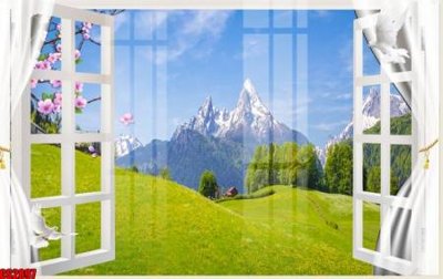 File in lụa File tranh gốc cửa sổ 3D CS2897 (tân cổ điển) File tranh gốc cửa sổ 3D CS2897