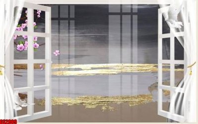 File tranh gốc File tranh gốc cửa sổ 3D CS2909 (bản quyền) độc đáo