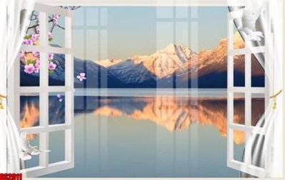 File gốc File tranh gốc cửa sổ 3D CS2911 (in tráng gương) nghệ thuật