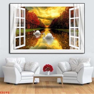 File gốc File gốc cửa sổ 3D CS292 (in lụa) hoa văn cổ điển