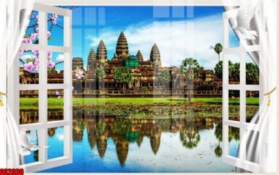 File gốc File tranh gốc cửa sổ 3D CS2930 (AI/EPS) cho in ấn