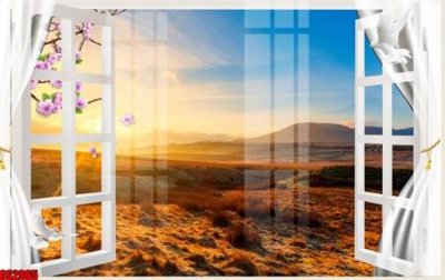 File tranh PSD File tranh gốc cửa sổ 3D CS2965 chất lượng cao