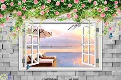 File gốc File gốc cửa sổ 3D CS30 (in lụa) chi tiết cao