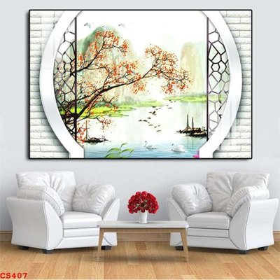 Tải file File gốc cửa sổ 3D CS407 (PSD) cho in tranh kính