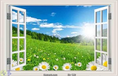 File tranh File gốc cửa sổ 3D CS9 (bản gốc) treo tường