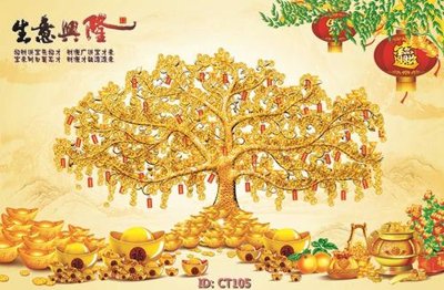 File tranh File tranh tài lộc CT105 (gốc) chủ đề động vật