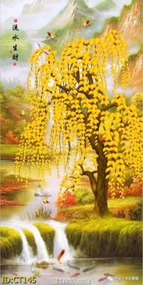 Tải file gốc File tranh cây tiền CT145 (bản PSD) đầy đủ layer