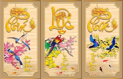 Tải file gốc File tranh cây tiền tài lộc CT1615 (bản PSD) chỉnh sửa được