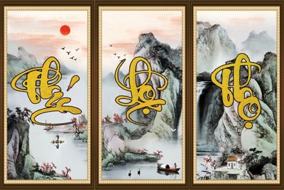 Tải file File tranh cây tiền tài lộc CT1740 (ảnh gốc) in tráng gương