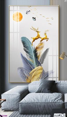 File tranh quảng cáo File tranh cây tiền tài lộc hoa đào tết CT2260 (download file gốc)