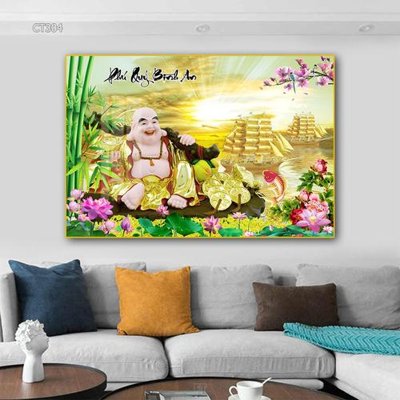 Mua file gốc Tranh thần tài cây tiền CT304 (PSD) tại Filetranh.com