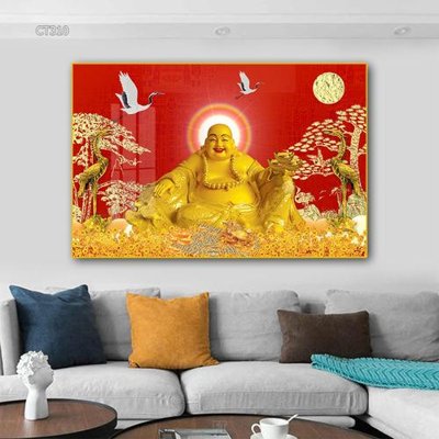 File tranh PSD Tranh thần tài cây tiền CT310 chất lượng cao