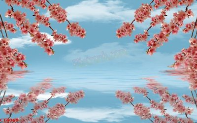 File gốc File tranh hoa đào hoa mai tài lộc CT4069 (bản quyền) cho in ấn