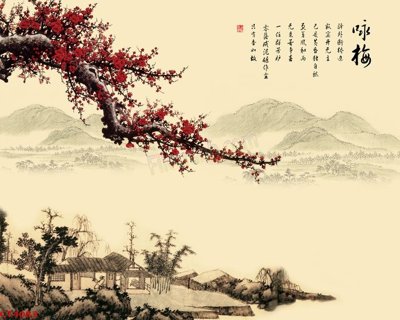 Tải file File tranh hoa đào hoa mai tài lộc CT4083 (gốc) chủ đề tôn giáo