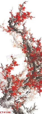 Tải file tranh File tranh hoa đào hoa mai tài lộc CT4148 (ảnh gốc) ngay