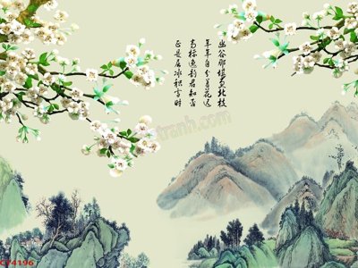 Download file gốc File tranh hoa đào hoa mai tài lộc CT4196 (độ nét cao)