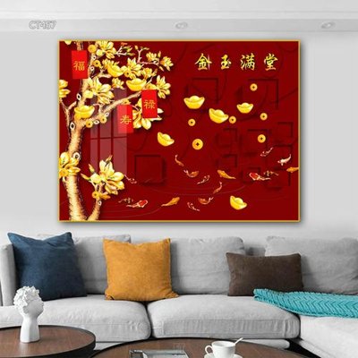 File ảnh Tranh thần tài cây tiền CT457 (gốc) in Hiflex