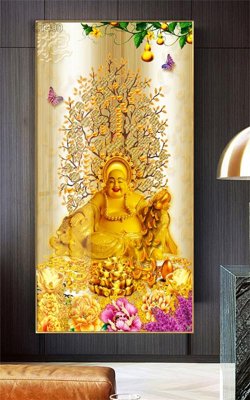 Tải file gốc Tranh thần tài cây tiền CT490 (bản PSD) còn layer