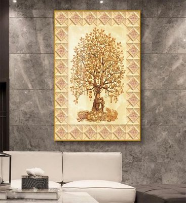 File gốc Tranh thần tài cây tiền CT548 (ảnh chi tiết) để in ấn