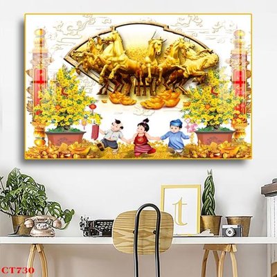 Download file gốc File tranh cây tiền tài lộc CT730 (in mica) 3D